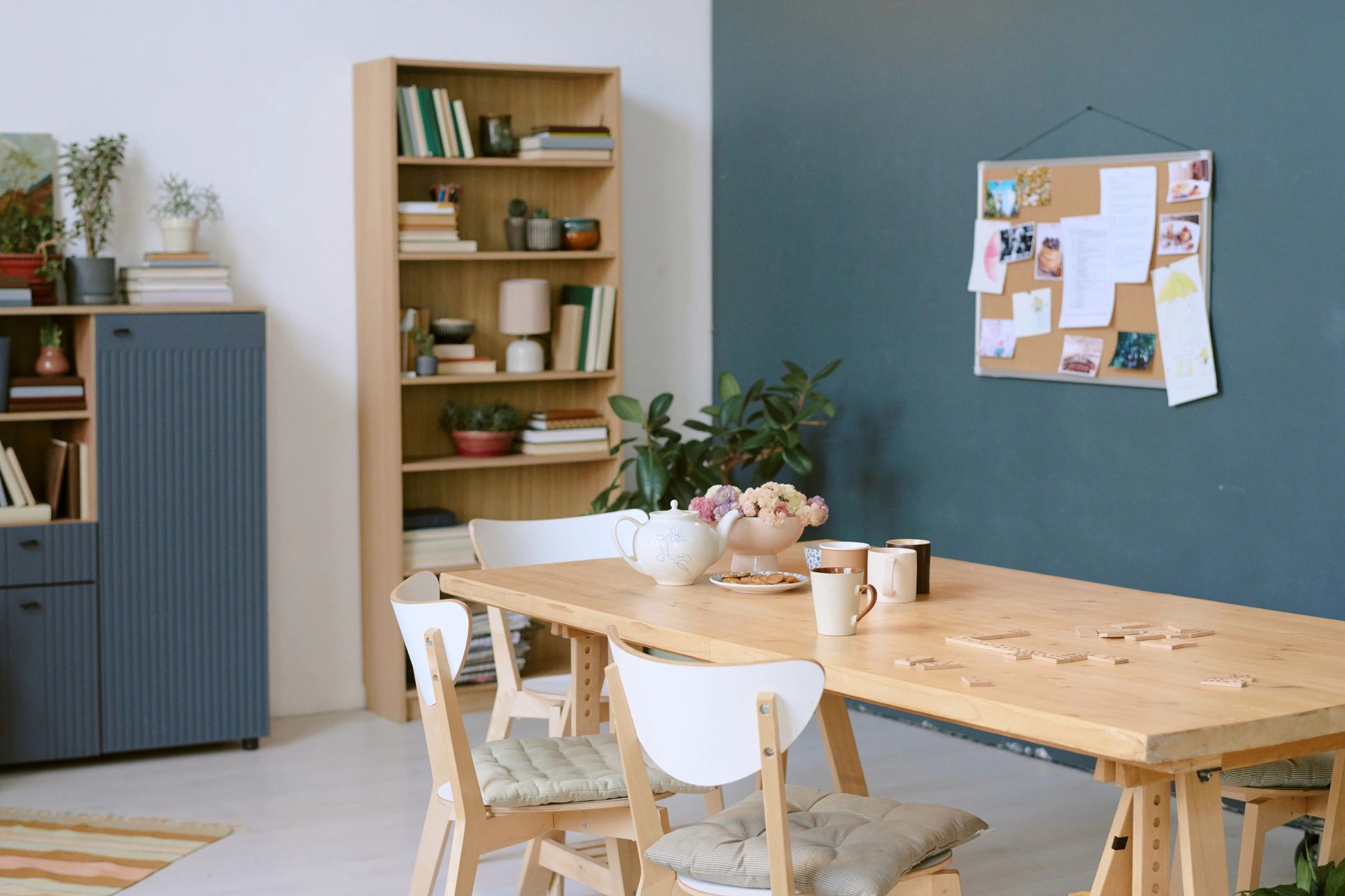 Warm and welcoming therapy room interior