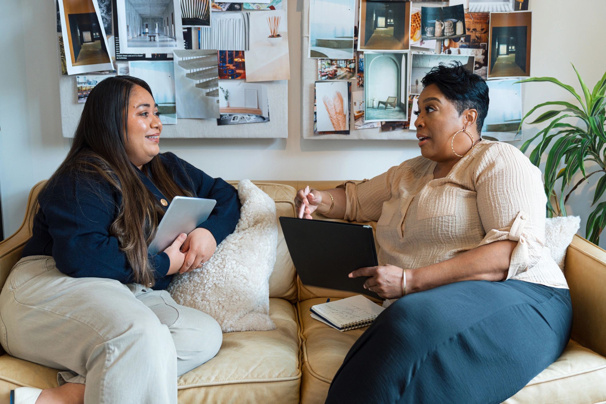 Professional care team in a welcoming office environment
