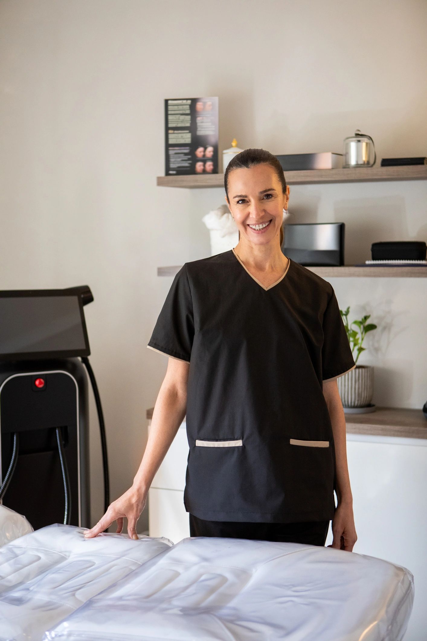 Welcoming therapist portrait for appointment call to action
